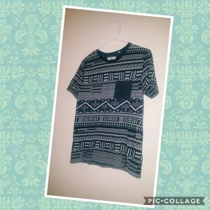 Black and White pocket tee